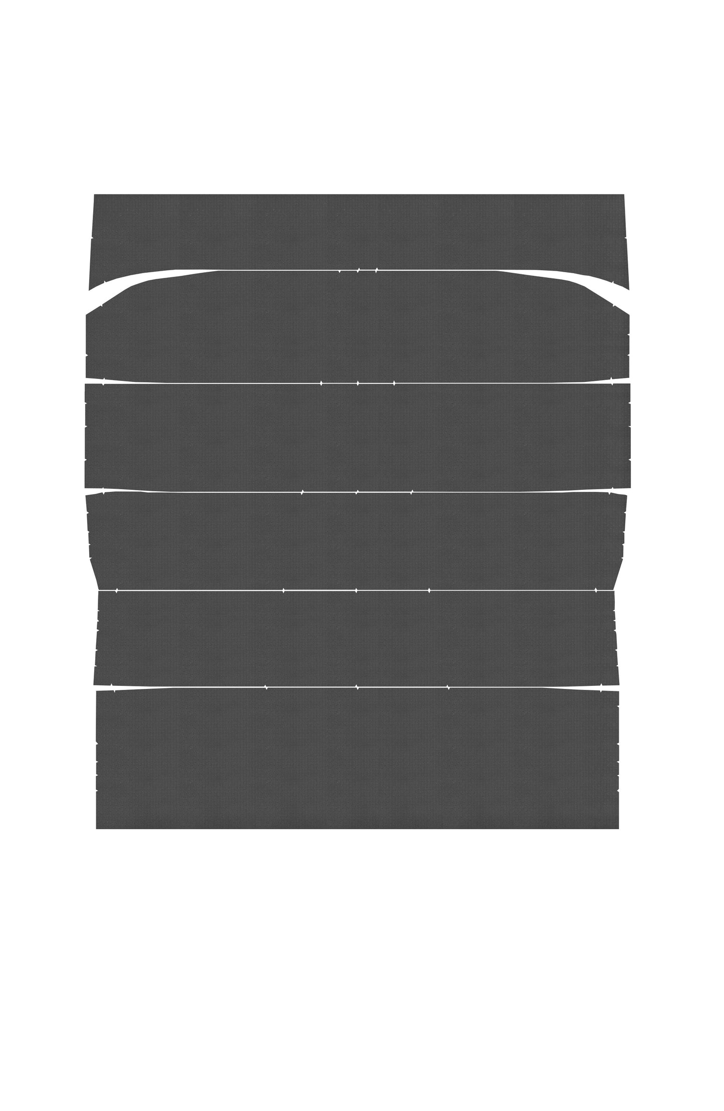 64-65 GTO/LEMANS HARDTOP HEADLINER (RECESSED STAR) - BLACK