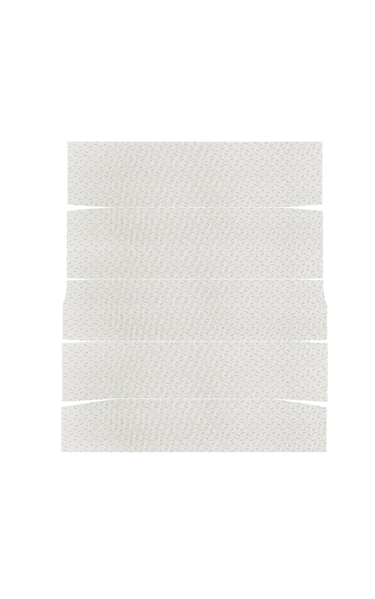65 POLARA/FURY/SPORT FURY HARDTOP HEADLINER (WEYMOUTH PERFORATED) - WHITE