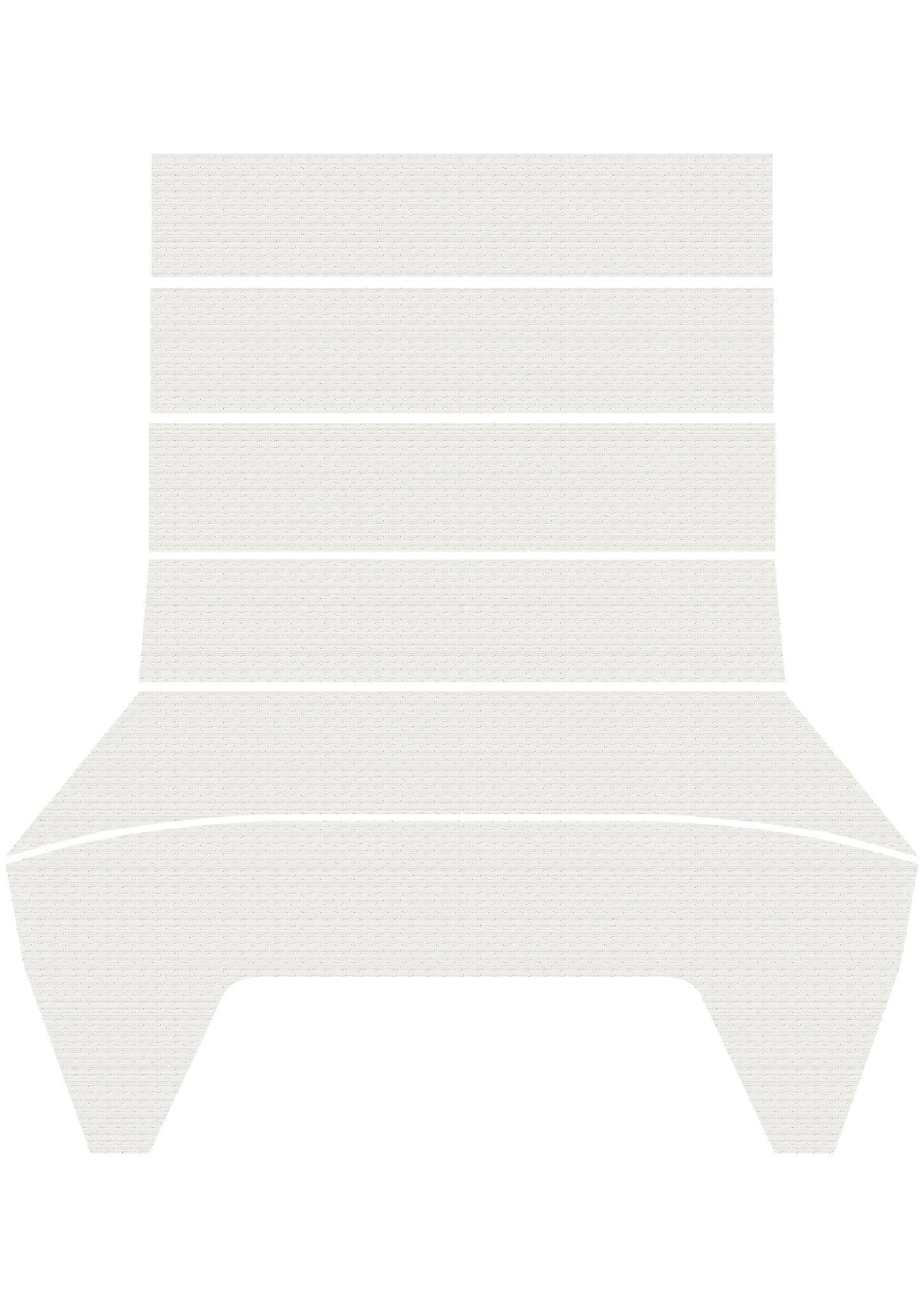 65 VALIANT SIGNET HARDTOP HEADLINER (CROSSHATCH PERFORATED) - WHITE
