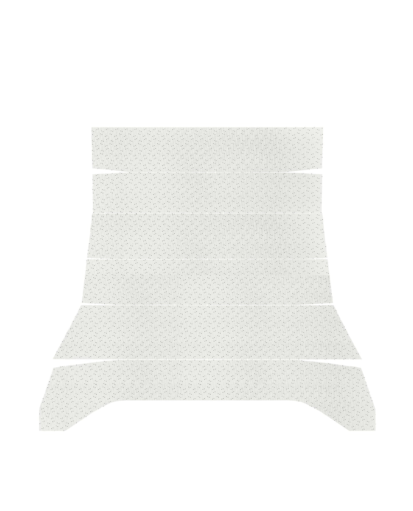 65 CORONET 440/500 HARDTOP HEADLINER (WEYMOUTH PERFORATED) - WHITE