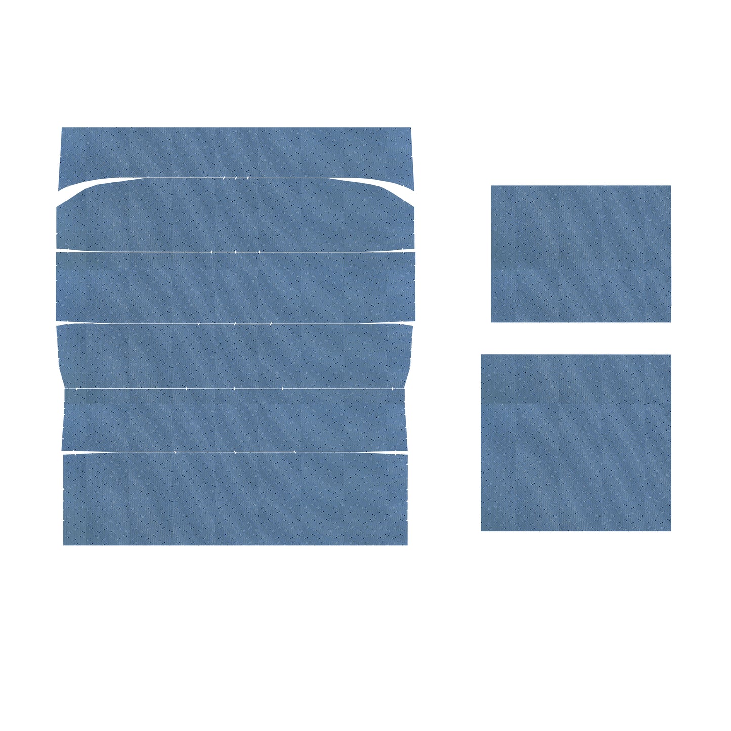 65 GTO/LEMANS HARDTOP HEADLINER (WEYMOUTH PERFORATED) - MEDIUM BLUE