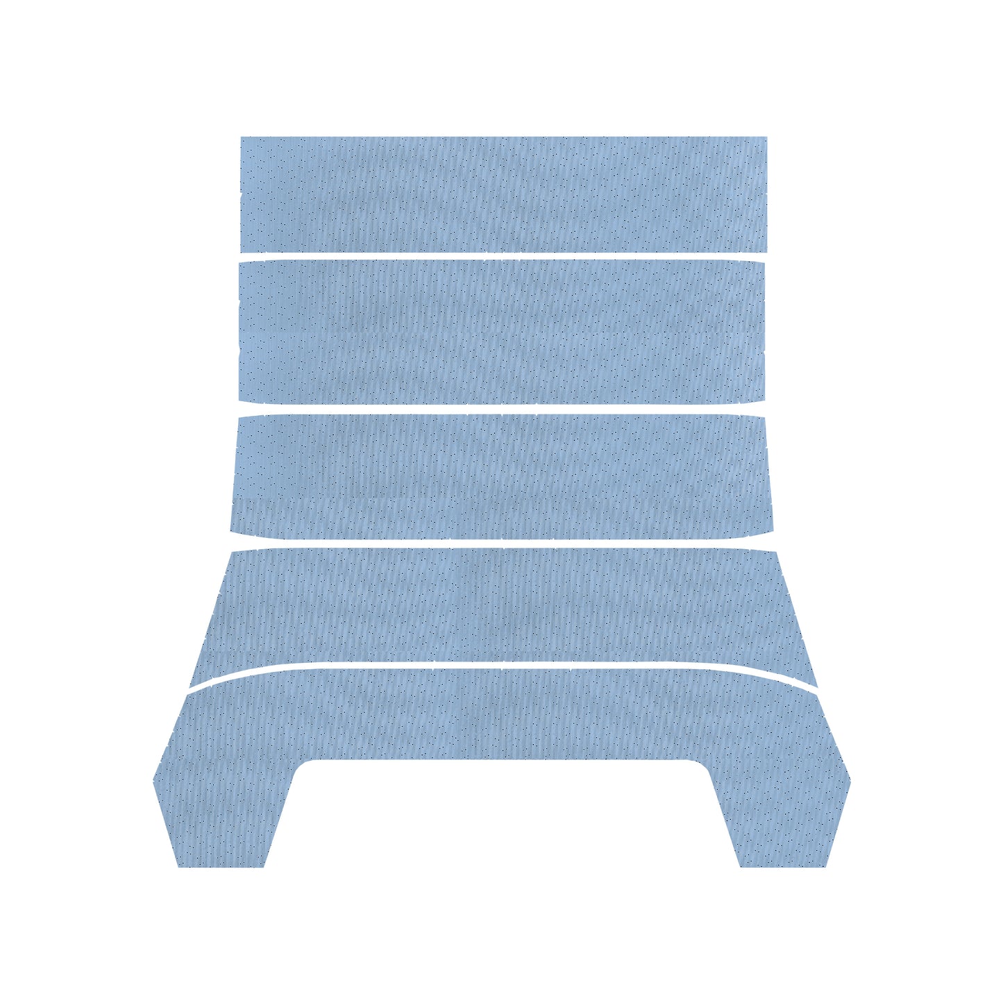 1966 SPFURY/FURY 3/MON/POL 4-BOW HEADLINER- DK BLUE PERFORATED