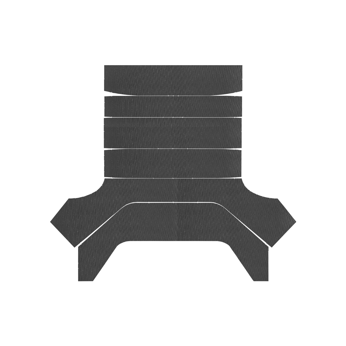 66-67 CORONET/BELVEDERE 2DR/4DR SEDAN '5-BOW' HEADLINER (WEYMOUTH PERFORATED) - BLACK
