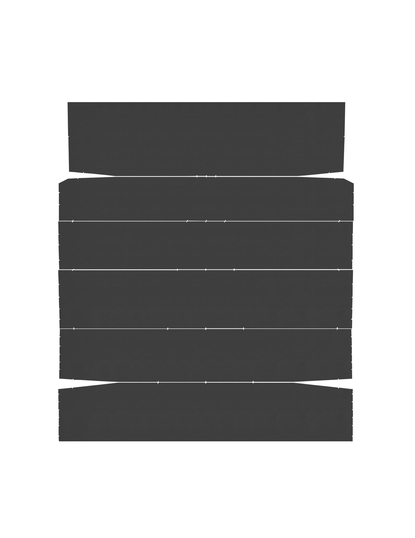 66-67 TEMPEST CUSTOM "2ND DESIGN" HARDTOP HEADLINER (TIER) - BLACK