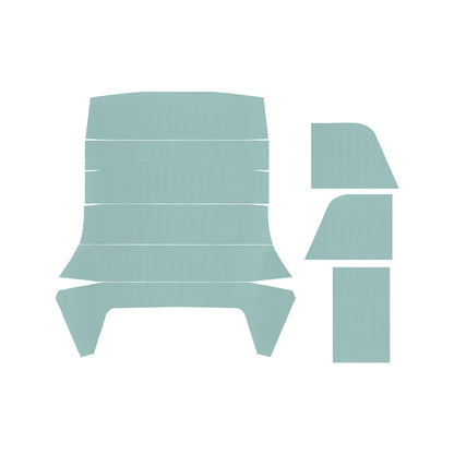 66-67 TEMPEST "2ND DESIGN" HARDTOP HEADLINER (BASKETWEAVE) - AQUA