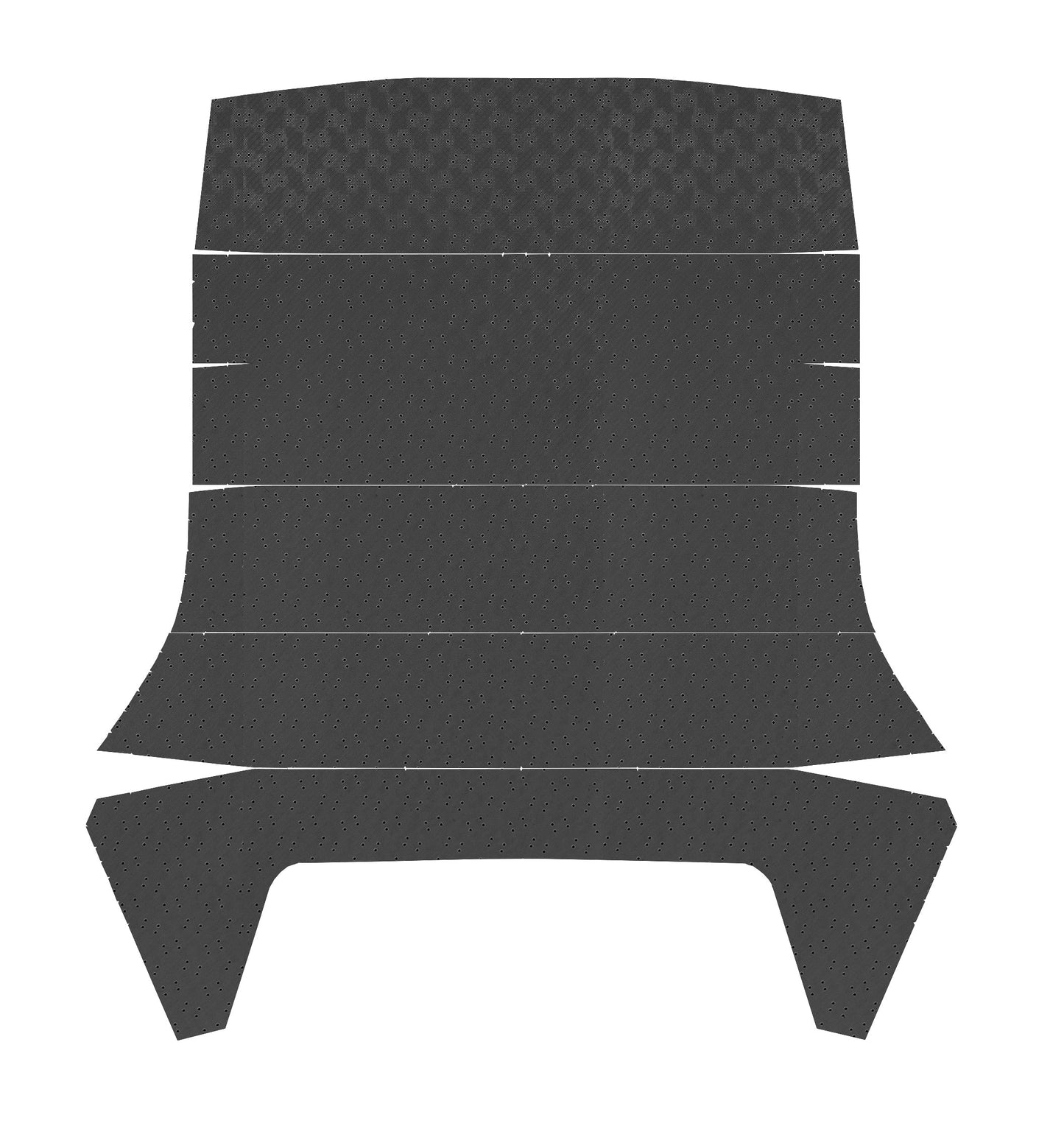 66 GTO/LEMANS "EARLY PRODUCTION - 1ST DESIGN" HEADLINER (FINE DIAMOND PERFORATED) - BLACK