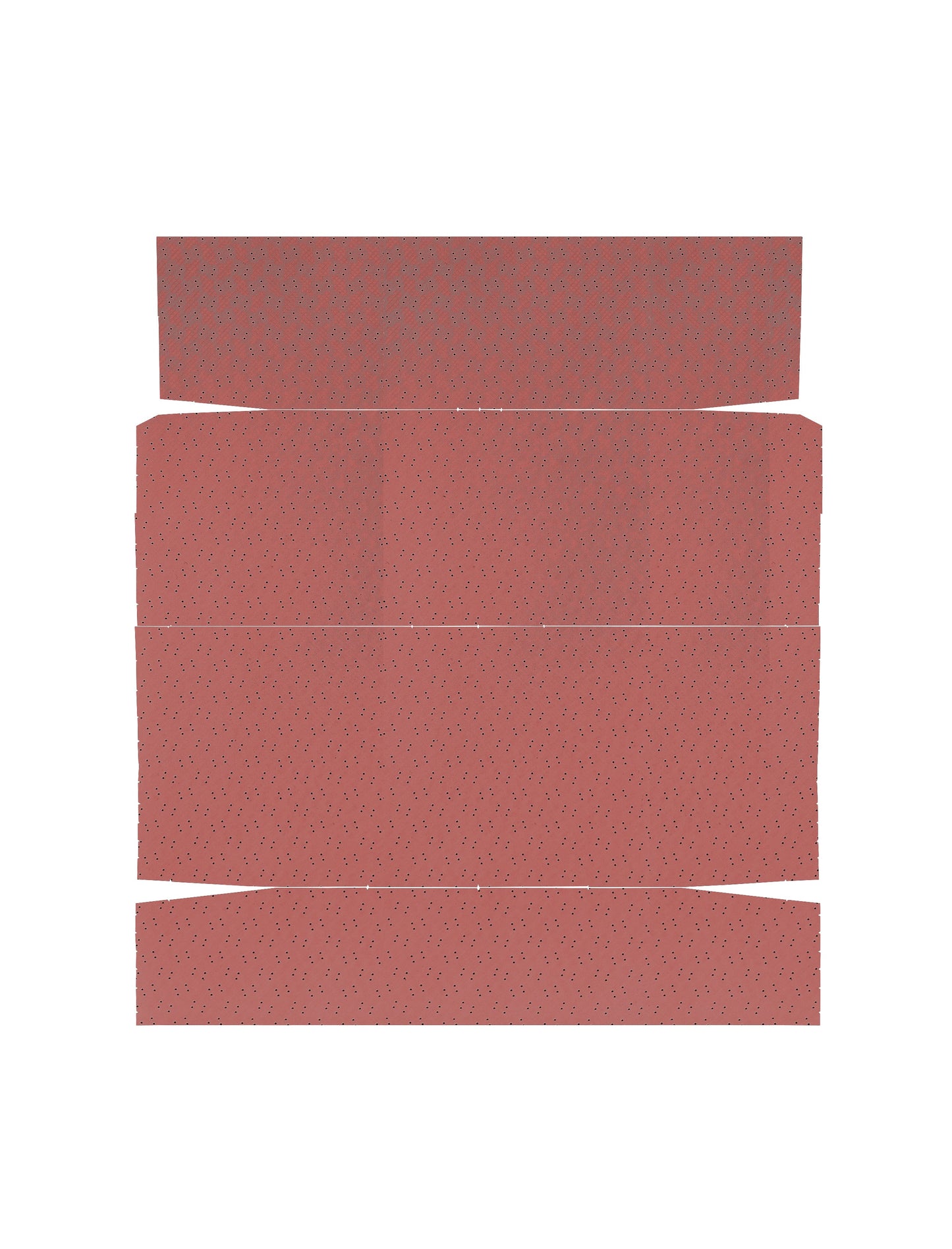 66-67 GTO/LEMANS "2ND DESIGN" HARDTOP HEADLINER (FINE DIAMOND PERFORATED) - RED