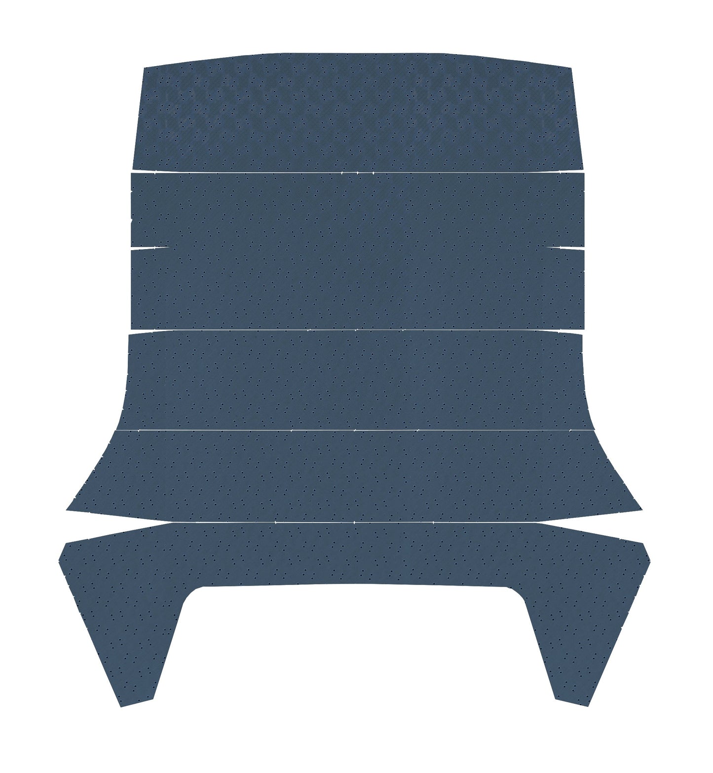 66 GTO/LEMANS "EARLY PRODUCTION - 1ST DESIGN" HEADLINER (FINE DIAMOND PERFORATED) - BLUE