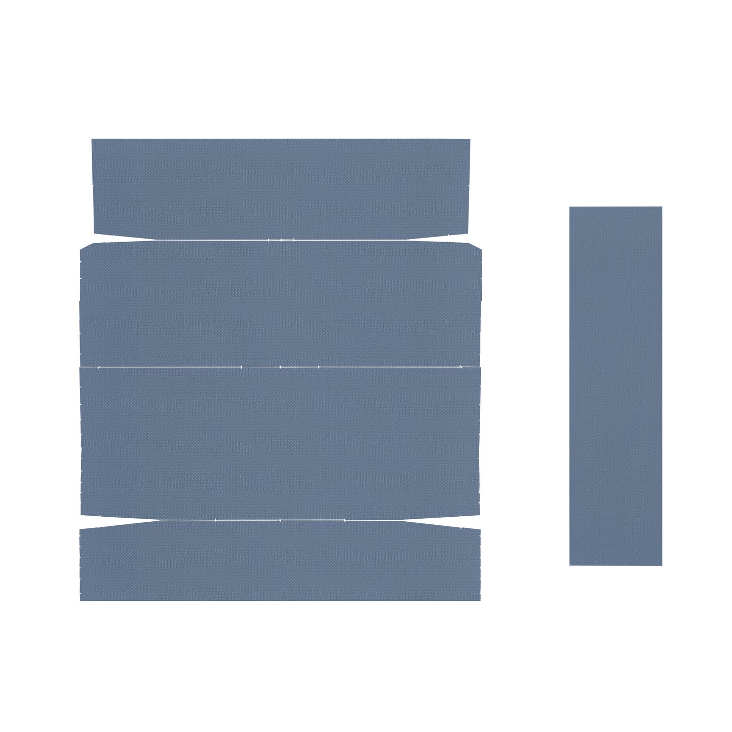 66-67 TEMPEST "2ND DESIGN" HARDTOP HEADLINER (BASKETWEAVE) - BLUE