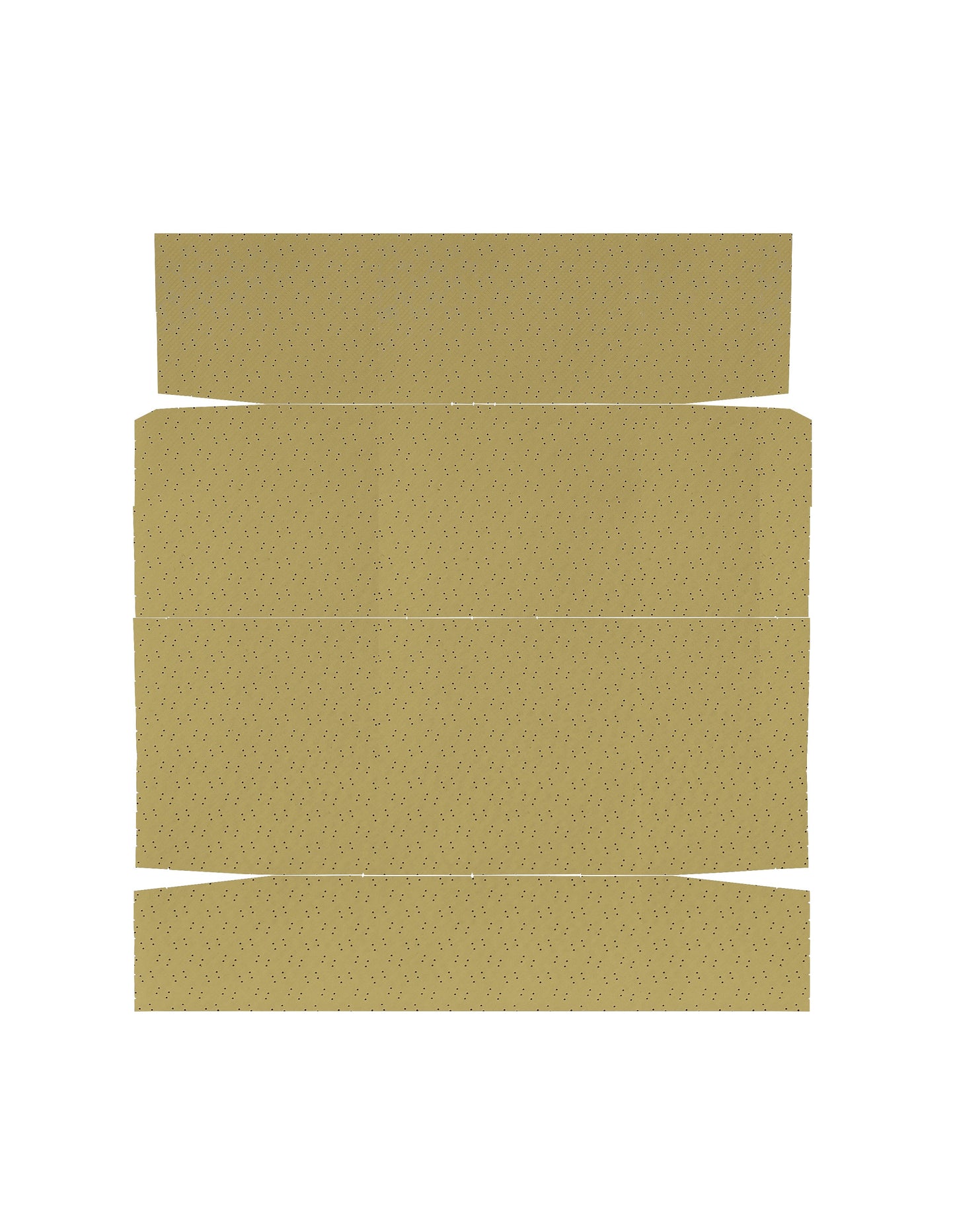 66-67 GTO/LEMANS "2ND DESIGN" HARDTOP HEADLINER (FINE DIAMOND PERFORATED) - GOLD