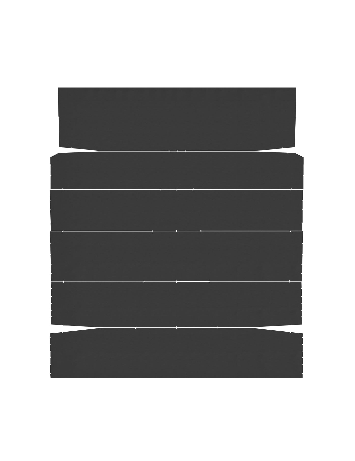 66 CHEVELLE "2ND DESIGN" HARDTOP HEADLINER (TIER)- BLACK