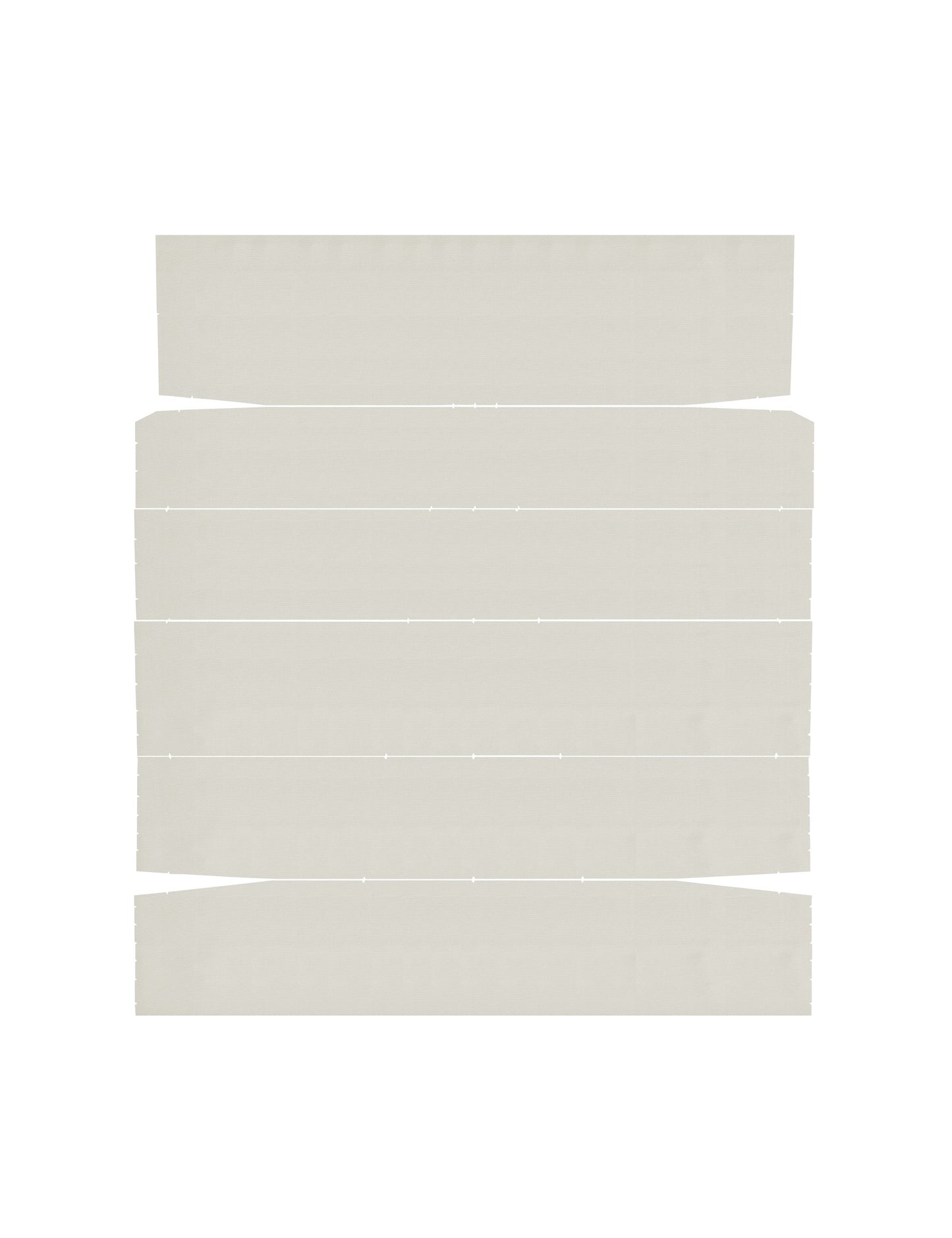 66 CHEVELLE "2ND DESIGN" HARDTOP HEADLINER (TIER)- WHITE