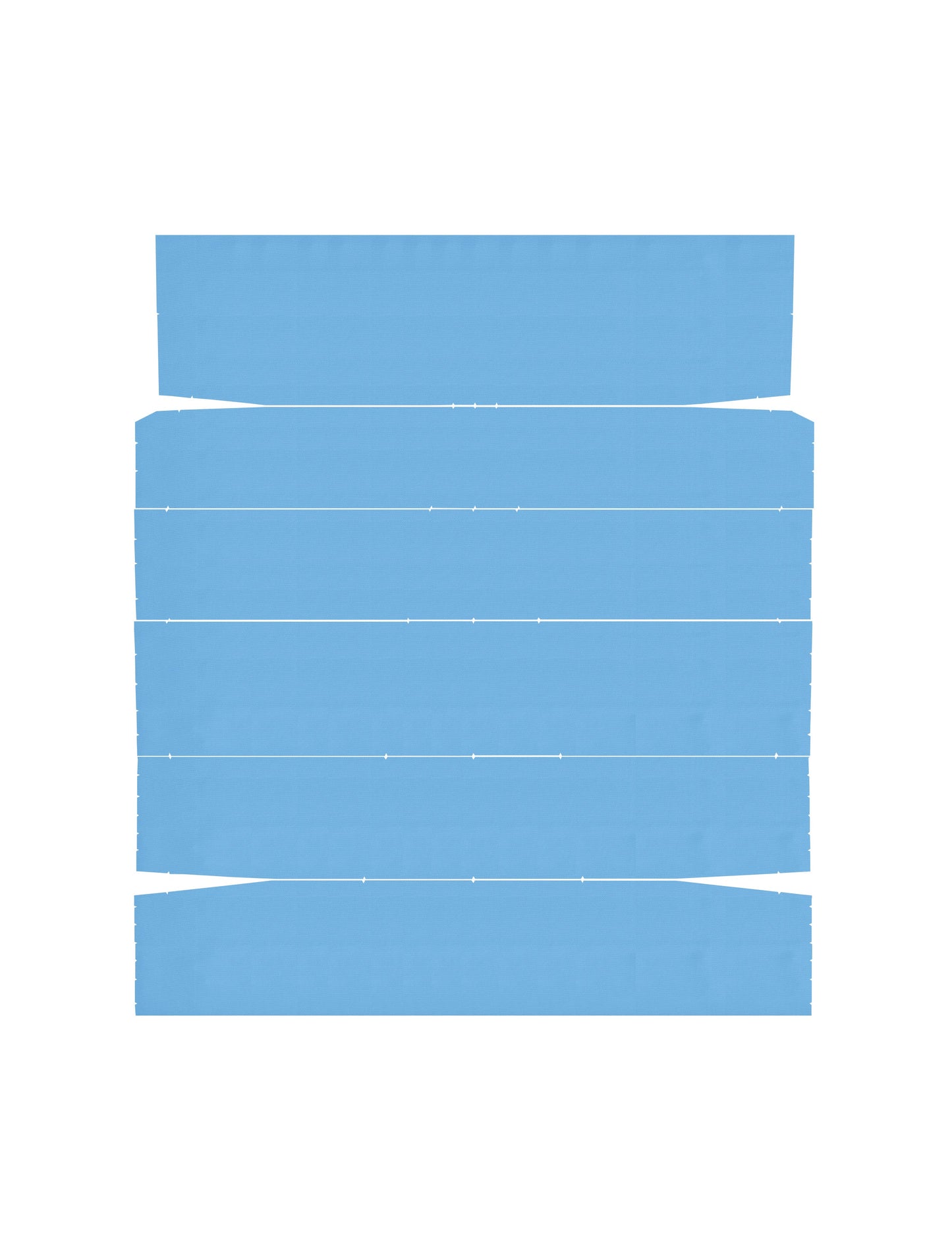 66 CHEVELLE "2ND DESIGN" HARDTOP HEADLINER (TIER)- BRIGHT BLUE
