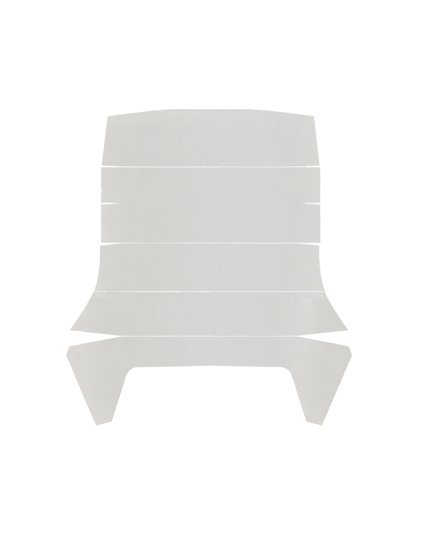 66 F-85/CUTLASS/442 "EARLY PRODUCTION- 1ST DESIGN" SPORTS COUPE HEADLINER (BASKETWEAVE) - WHITE