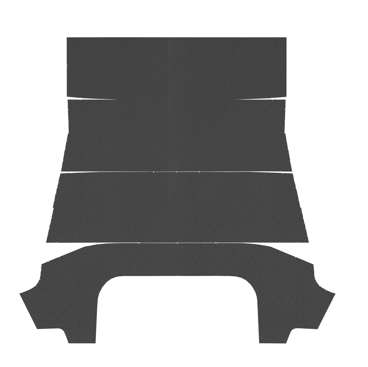 67-69 BARRACUDA HARDTOP HEADLINER (FINE PEMBROOK PERFORATED) - BLACK