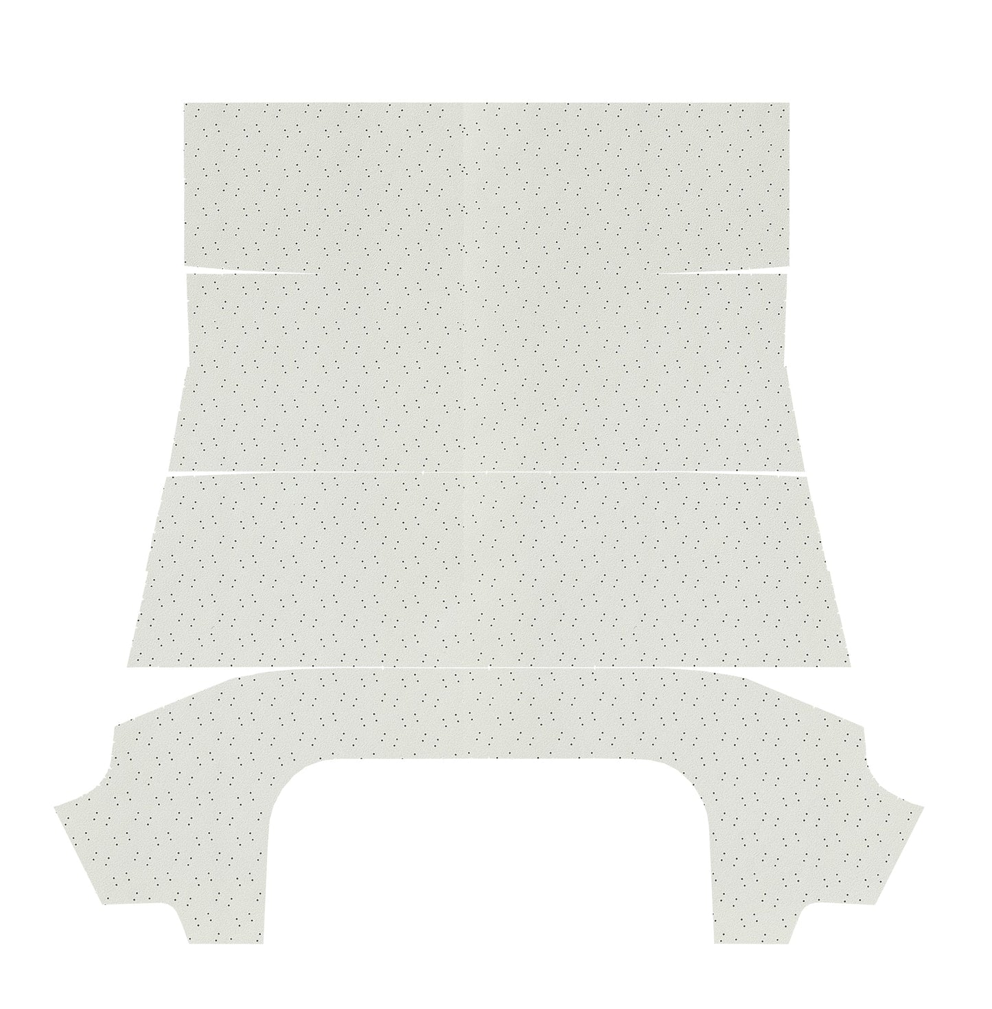 67-69 BARRACUDA HARDTOP HEADLINER (FINE PEMBROOK PERFORATED) - WHITE