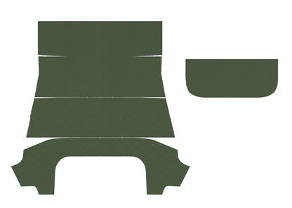 67-69 BARRACUDA HARDTOP HEADLINER (FINE PEMBROOK PERFORATED) - GREEN