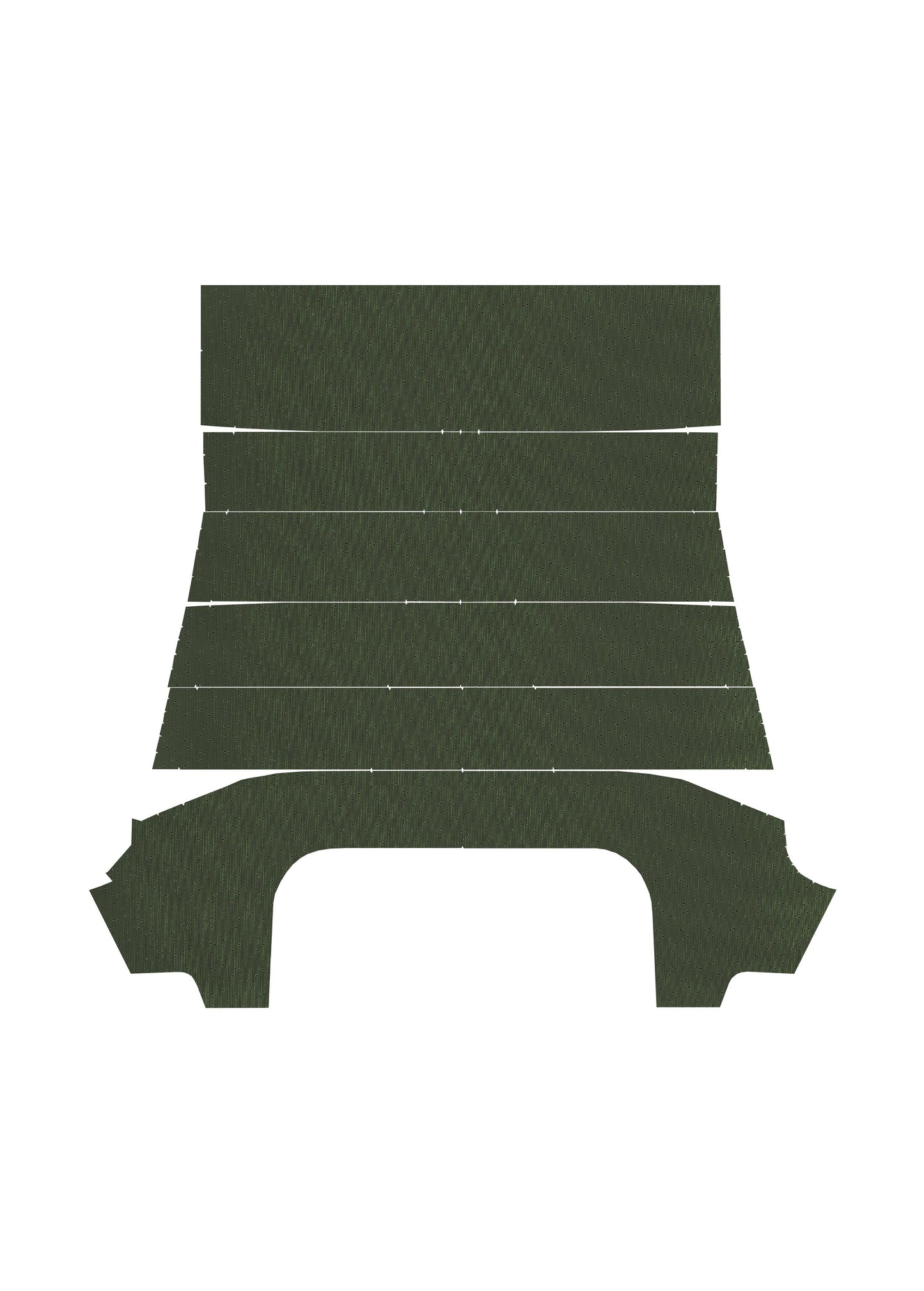 67-69 BARRACUDA HARDTOP HEADLINER (WEYMOUTH PERFORATED) - GREEN
