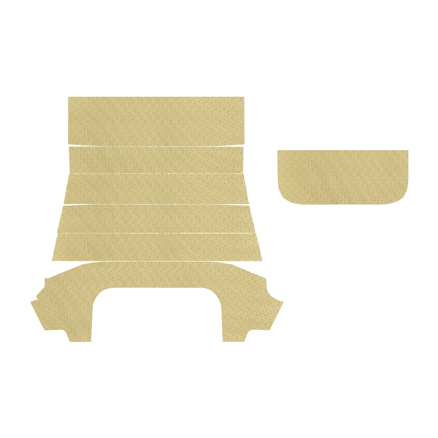 67-69 BARRACUDA HARDTOP HEADLINER (WEYMOUTH PERFORATED) - SANDALWOOD