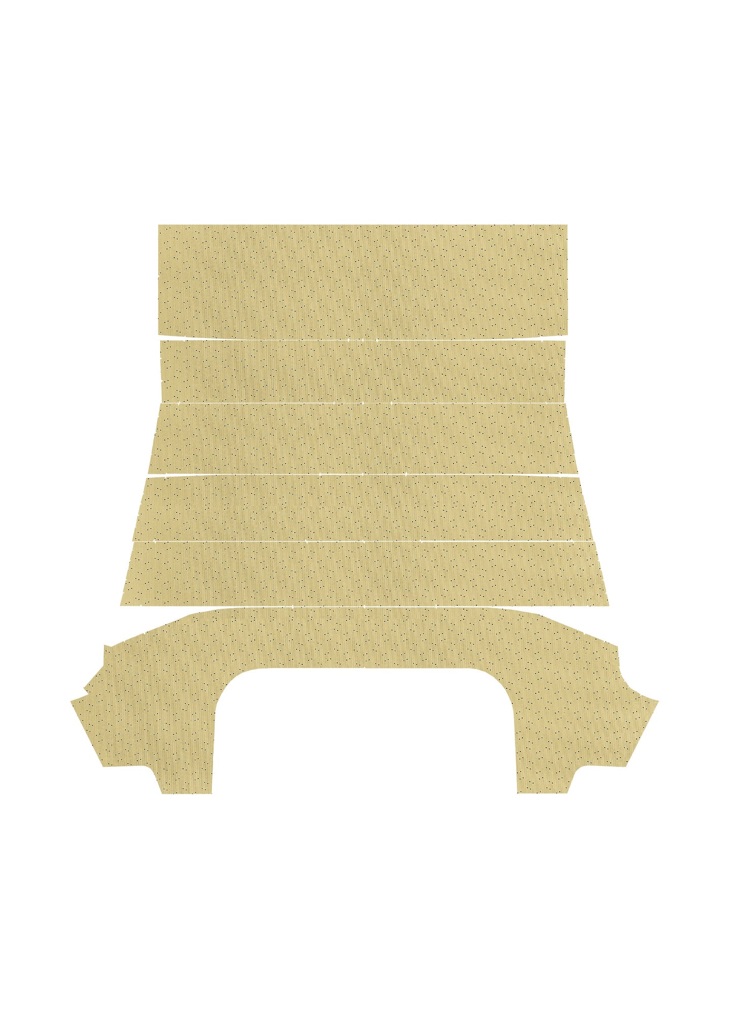 67-69 BARRACUDA HARDTOP HEADLINER (WEYMOUTH PERFORATED) - SANDALWOOD
