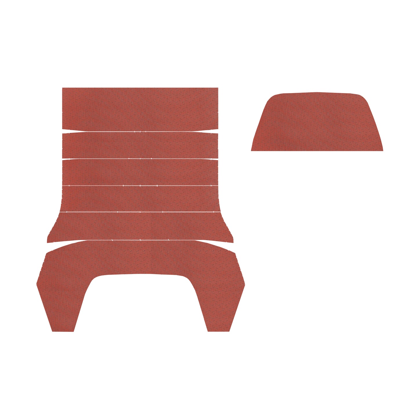 67-72 DART/SCAMP HARDTOP HEADLINER (WEYMOUTH PERFORATED) - RED