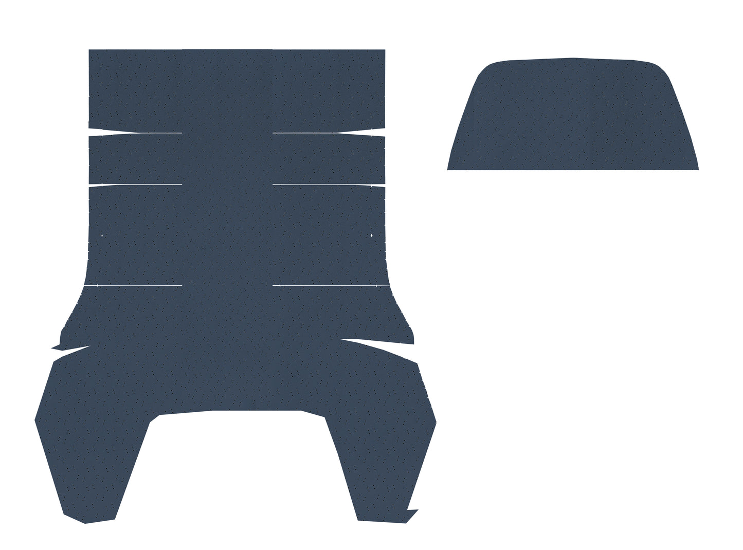 67-72 DART/SCAMP HARDTOP HEADLINER (FINE PEMBROOK PERFORATED) - DARK BLUE