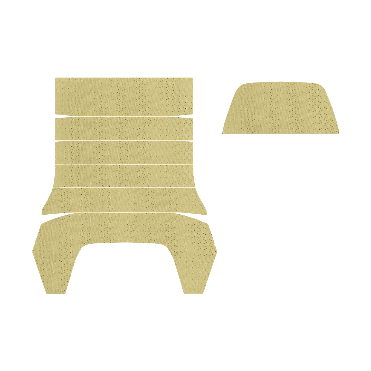 67-72 DART/SCAMP HARDTOP HEADLINER (WEYMOUTH PERFORATED) - SANDALWOOD