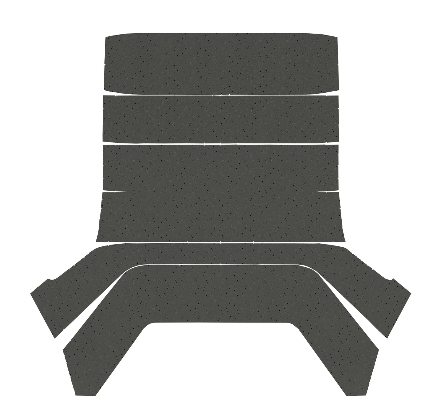 67-72 DART 2DR/4DR SEDAN HEADLINER (FINE PEMBROOK PERFORATED) - BLACK