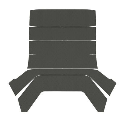 67-72 DART 2DR/4DR SEDAN HEADLINER (FINE PEMBROOK PERFORATED) - BLACK