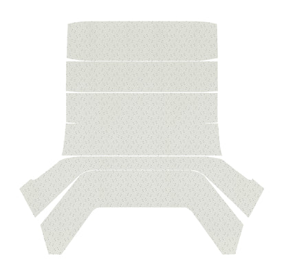 67-72 DART 2DR/4DR SEDAN HEADLINER (FINE PEMBROOK PERFORATED) - WHITE