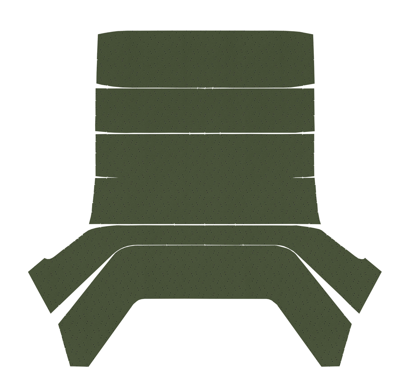 67-72 DART 2DR/4DR SEDAN HEADLINER (FINE PEMBROOK PERFORATED) - GREEN