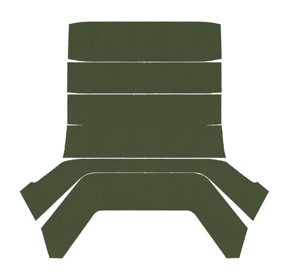67-72 DART 2DR/4DR SEDAN HEADLINER (FINE PEMBROOK PERFORATED) - GREEN