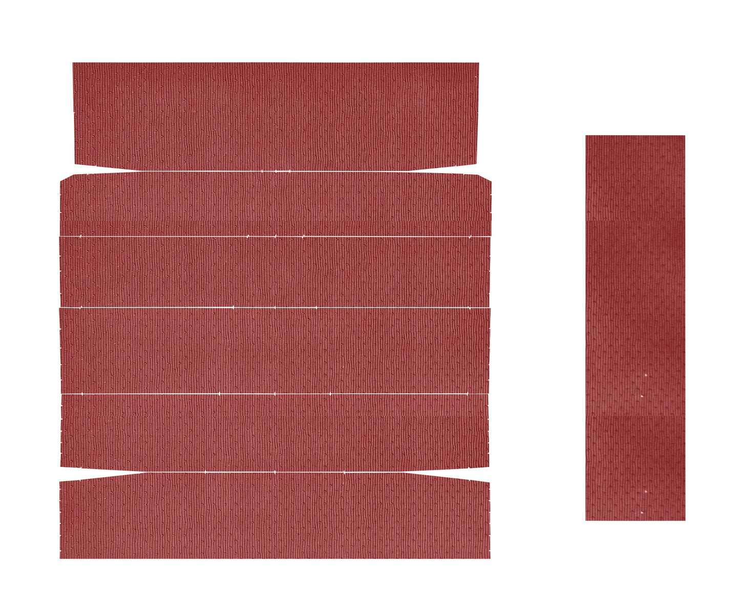 67 CHEVELLE/MALIBU HARDTOP HEADLINER (LINEDOT) - RED