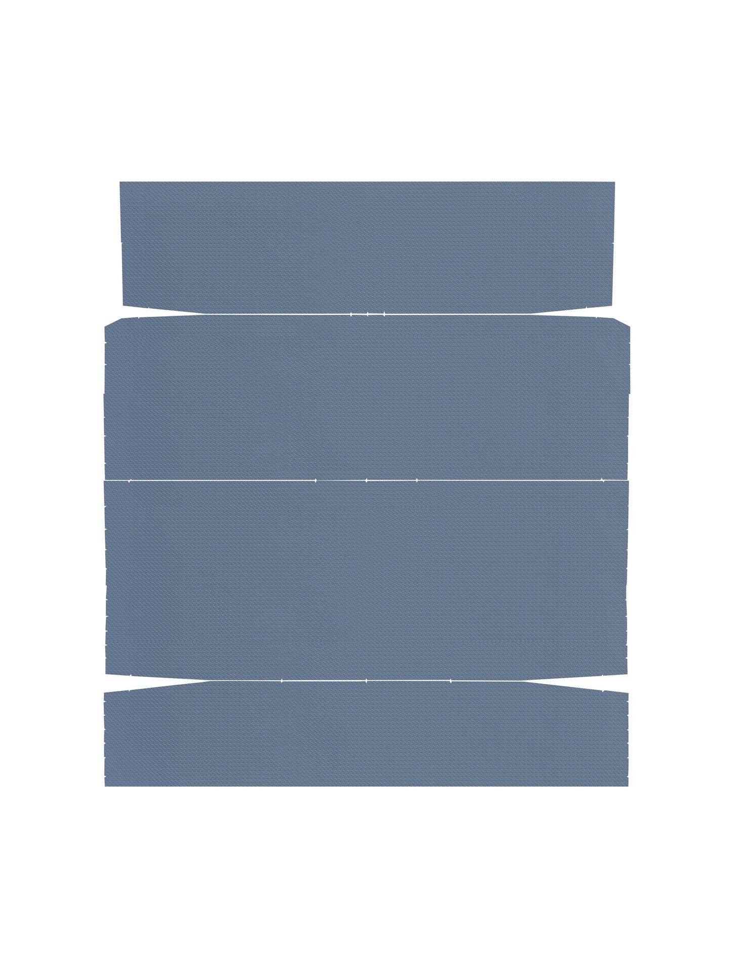 67 F-85/CUTLASS/442 HOLIDAY COUPE HEADLINER (BASKETWEAVE) - MEDIUM BLUE