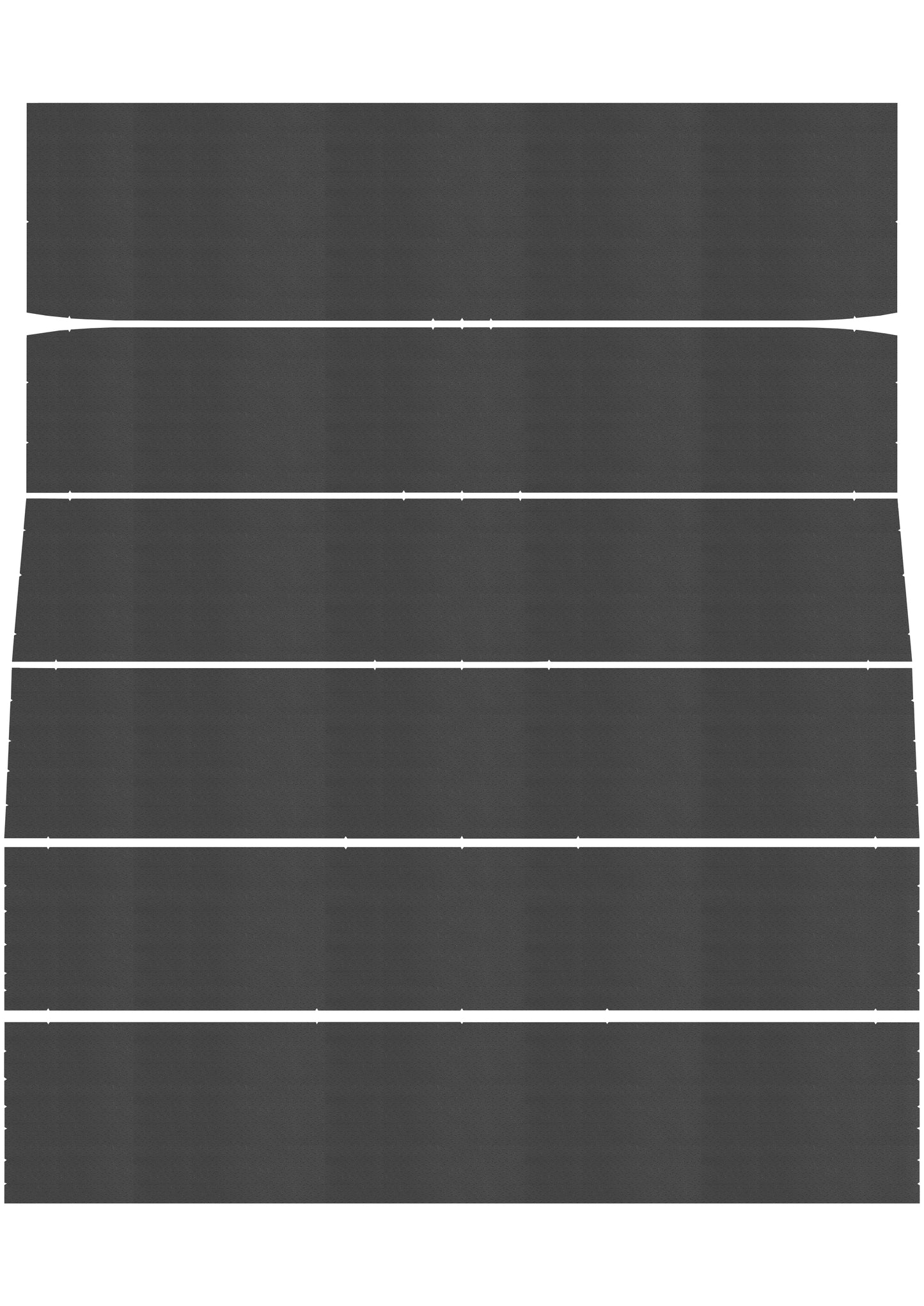 68 FURY III/SPORT FURY HARDTOP HEADLINER (FINE PEMBROOK PERFORATED) - BLACK
