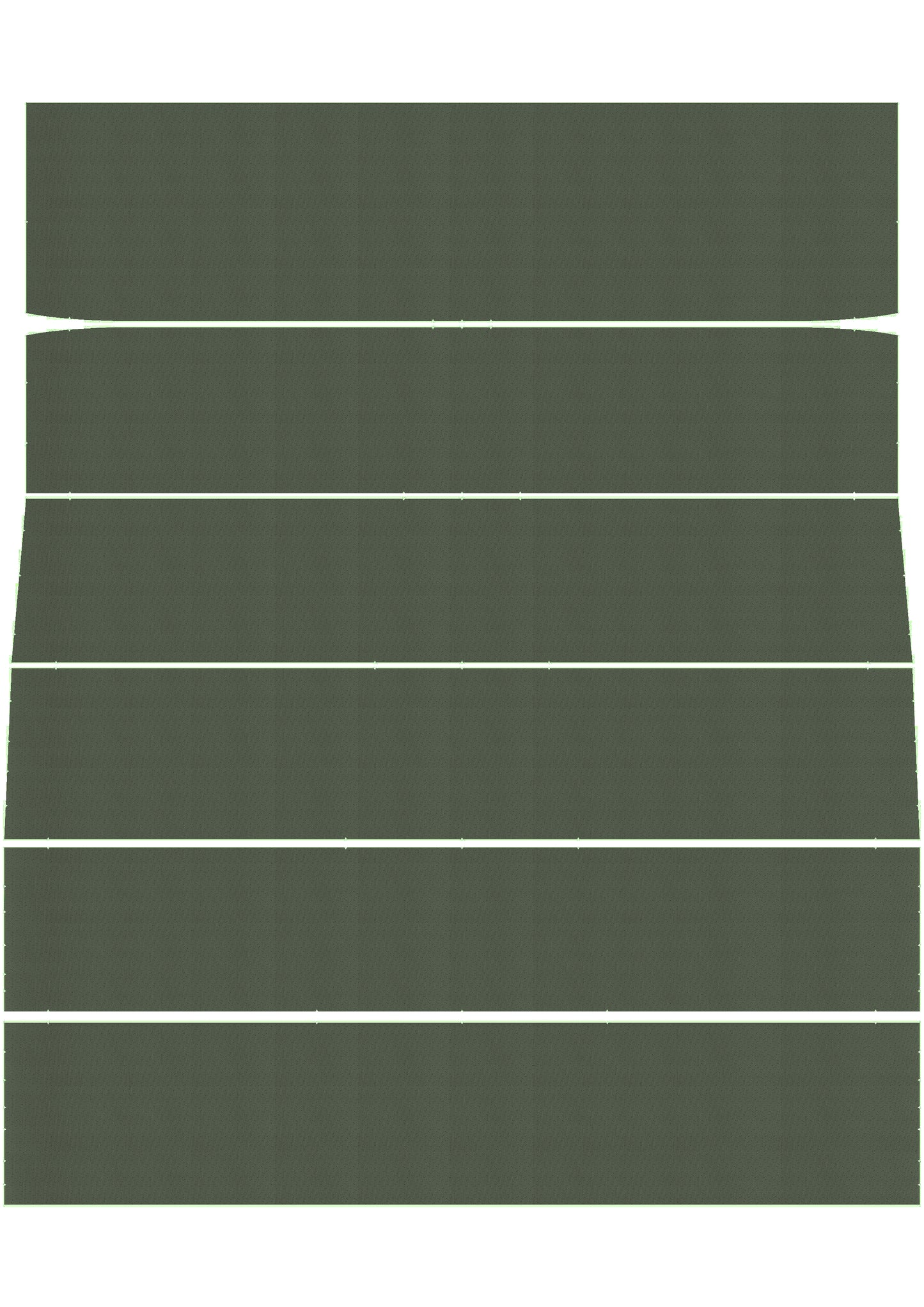 68 FURY III/SPORT FURY HARDTOP HEADLINER (WEYMOUTH PERFORATED) - GREEN