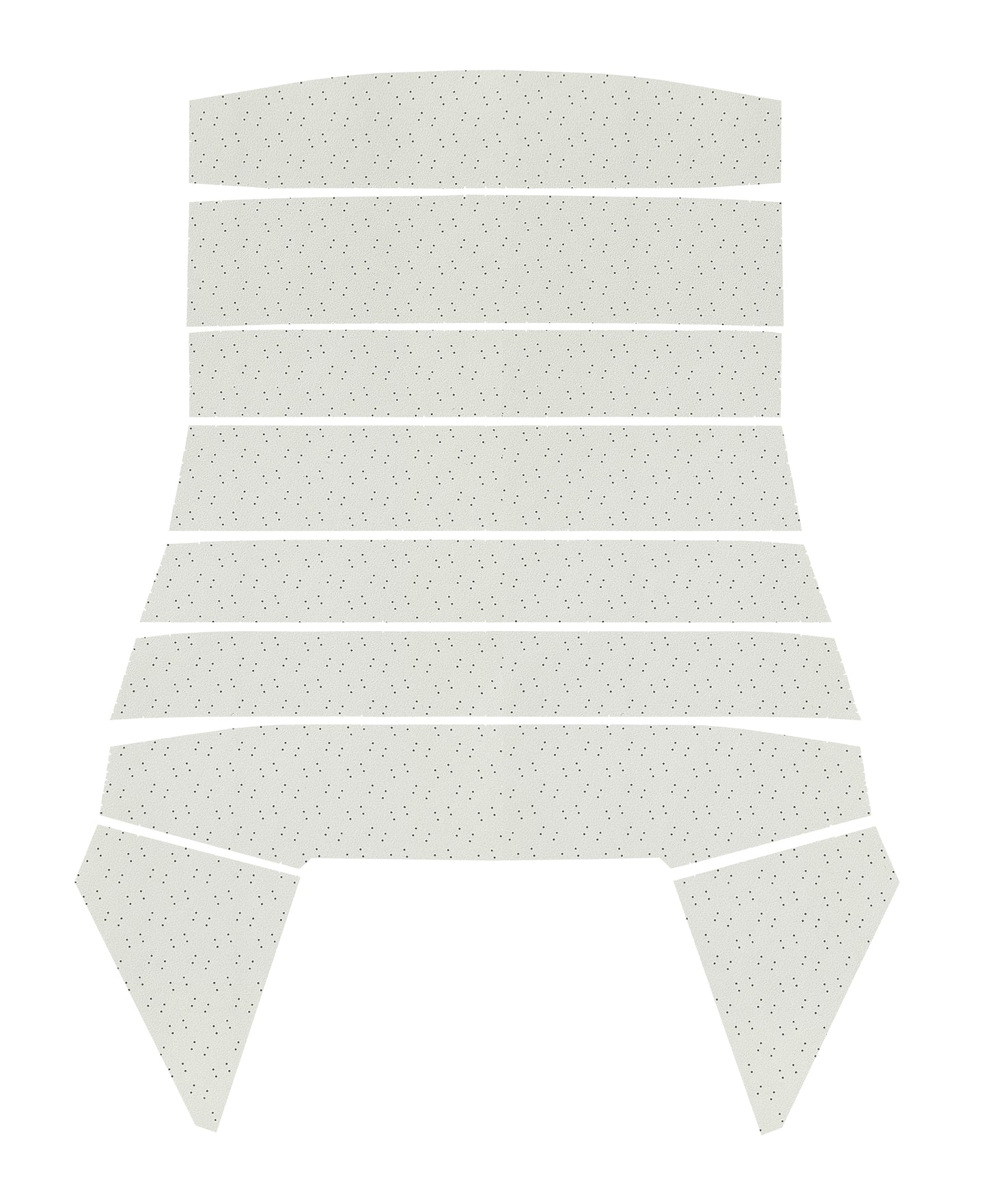 68 DODGE/PLYMOUTH B-BODY & 68-70 CHARGER HEADLINER (FINE PEMBROOK PERFORATED) - WHITE