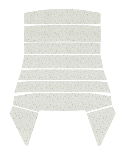 68 DODGE/PLYMOUTH B-BODY & 68-70 CHARGER HEADLINER (FINE PEMBROOK PERFORATED) - WHITE