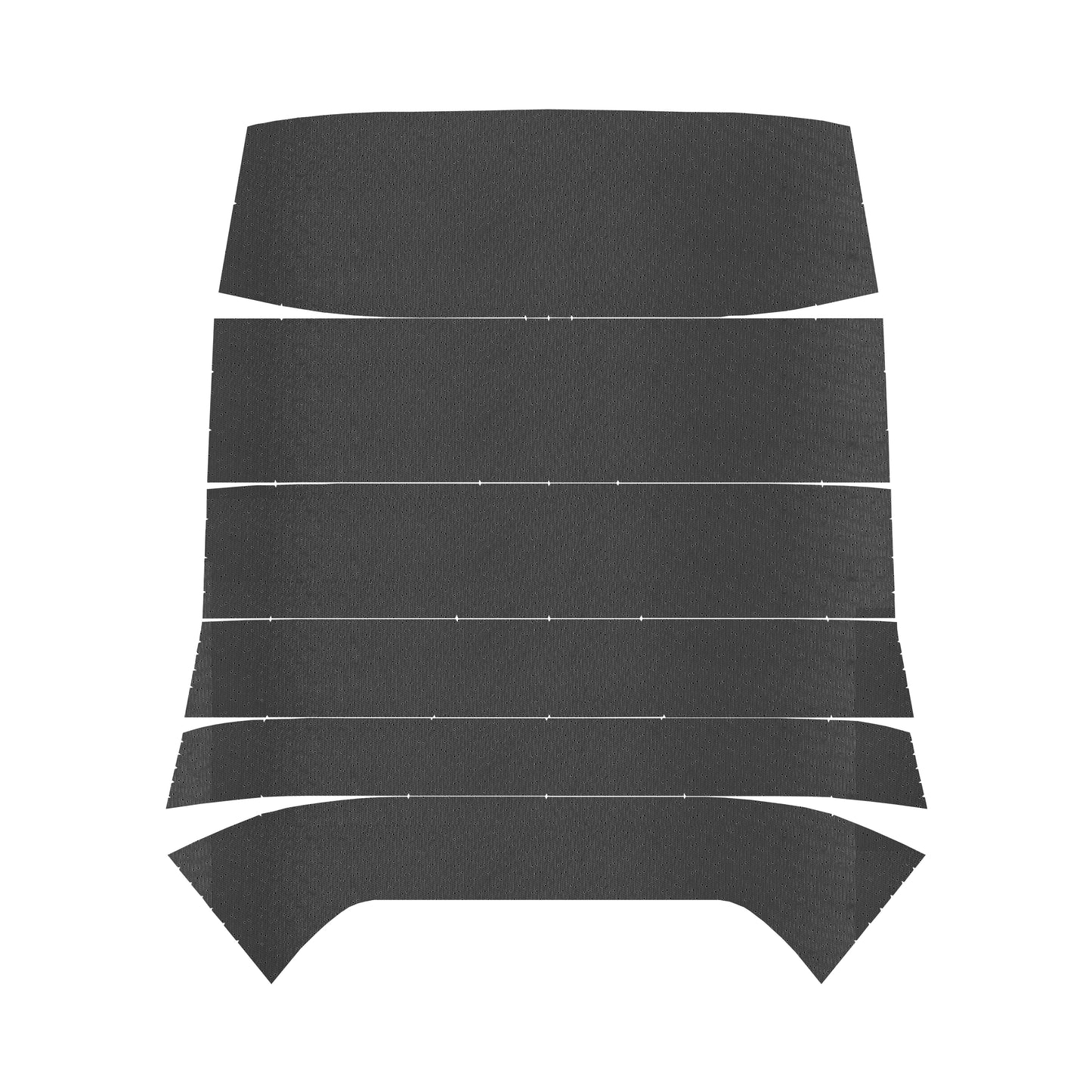 68 GTO/LEMANS HARDTOP '5-BOW' HEADLINER (WEYMOUTH PERFORATED) - BLACK