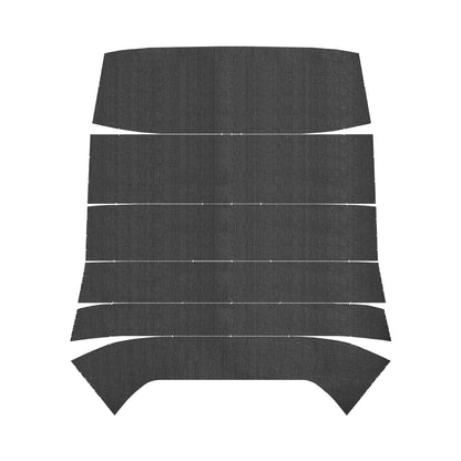 68 TEMPEST CUSTOM HARDTOP '5-BOW' HEADLINER (RIBBED) - BLACK
