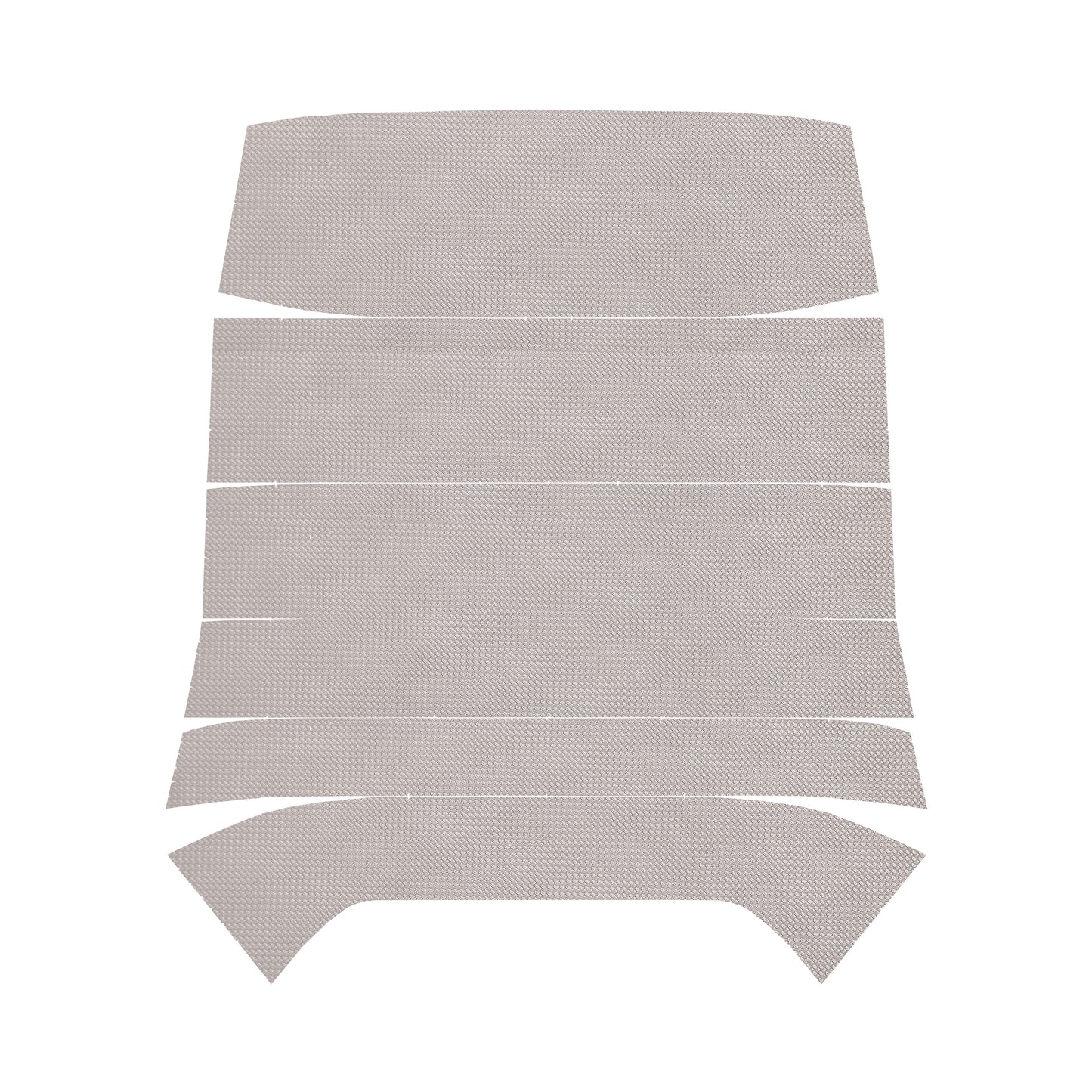68 TEMPEST HARDTOP '5-BOW' HEADLINER (BASKETWEAVE) - WHITE