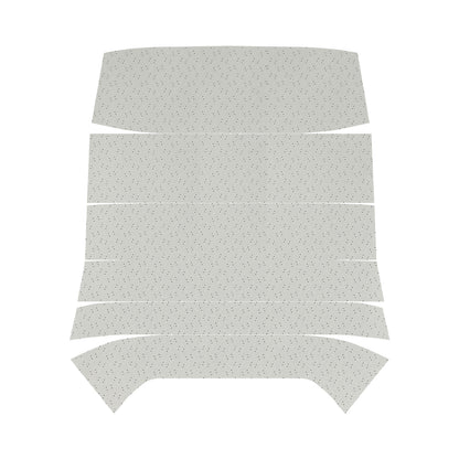 68 GTO/LEMANS HARDTOP '5-BOW' HEADLINER (FINE DIAMOND PERFORATED) - WHITE
