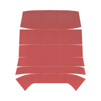 68 GTO/LEMANS HARDTOP '5-BOW' HEADLINER (FINE DIAMOND PERFORATED) - RED