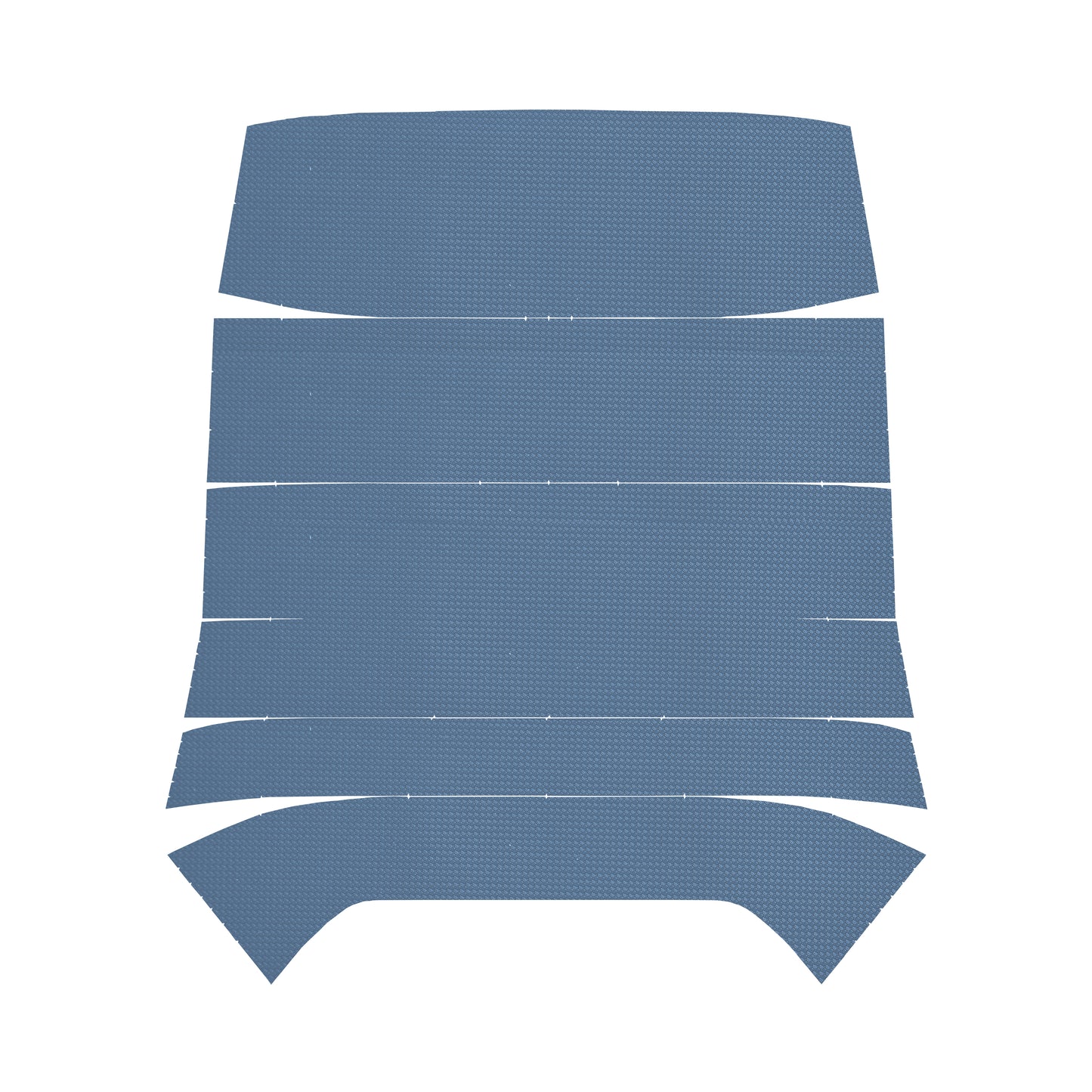 68 TEMPEST HARDTOP '5-BOW' HEADLINER (BASKETWEAVE) - MEDIUM BLUE
