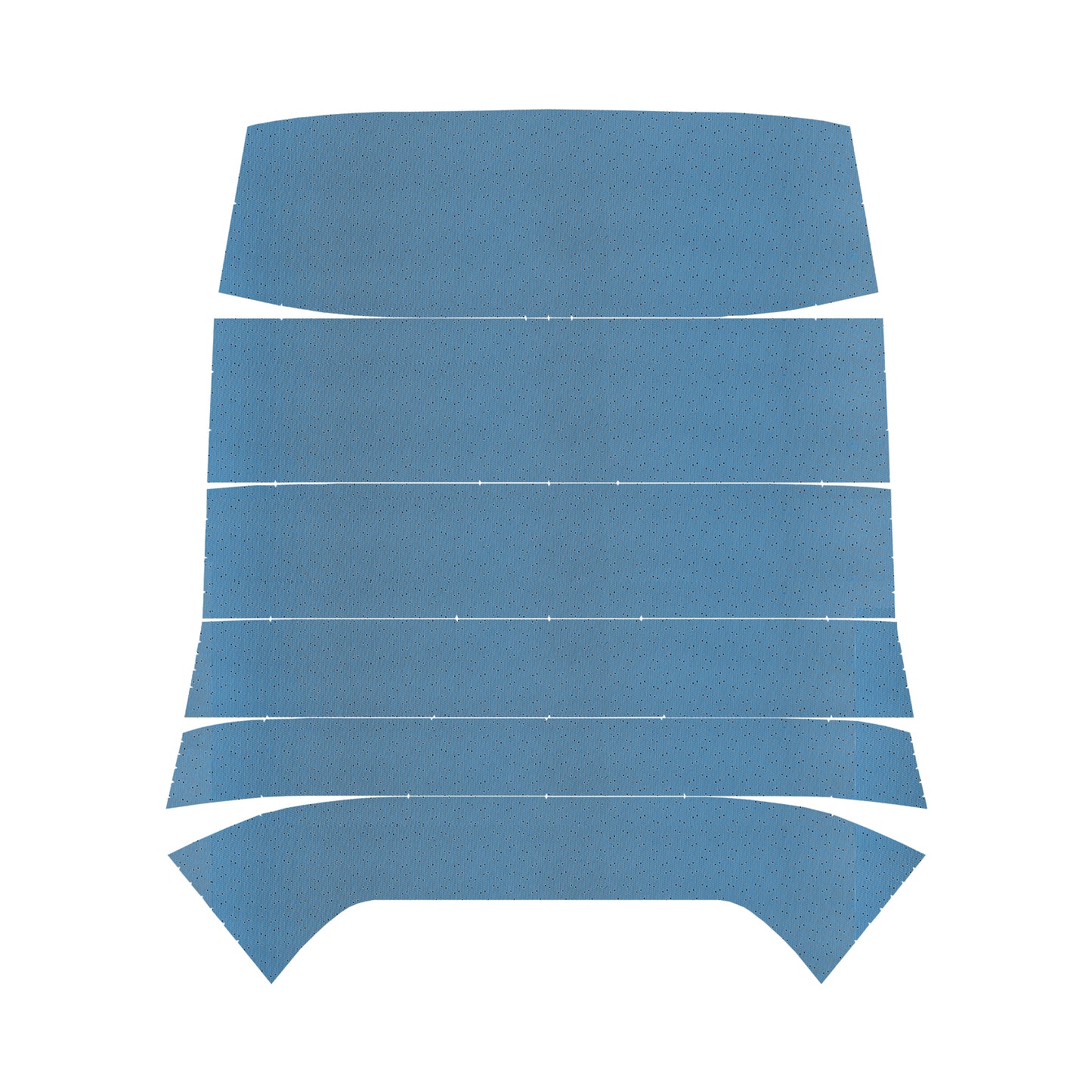 68 GTO/LEMANS HARDTOP '5-BOW' HEADLINER (WEYMOUTH PERFORATED) - MEDIUM BLUE