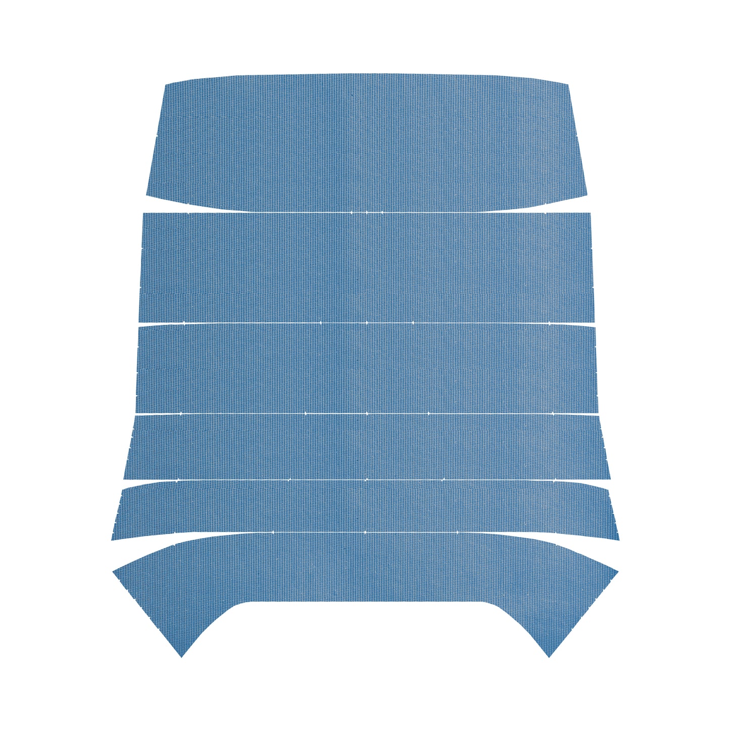 68 TEMPEST CUSTOM HARDTOP '5-BOW' HEADLINER (RIBBED) - MEDIUM BLUE