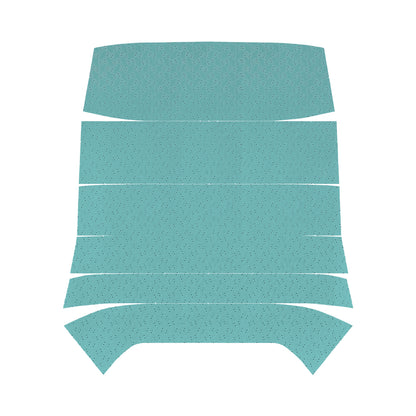 68 GTO/LEMANS HARDTOP '5-BOW' HEADLINER (FINE DIAMOND PERFORATED) - TURQUOISE