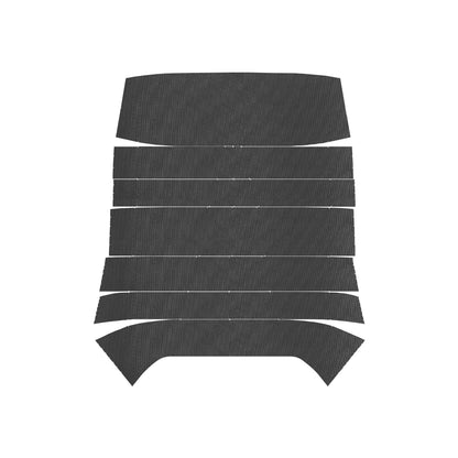 68 GTO/LEMANS HARDTOP '6-BOW' HEADLINER (WEYMOUTH PERFORATED) - BLACK