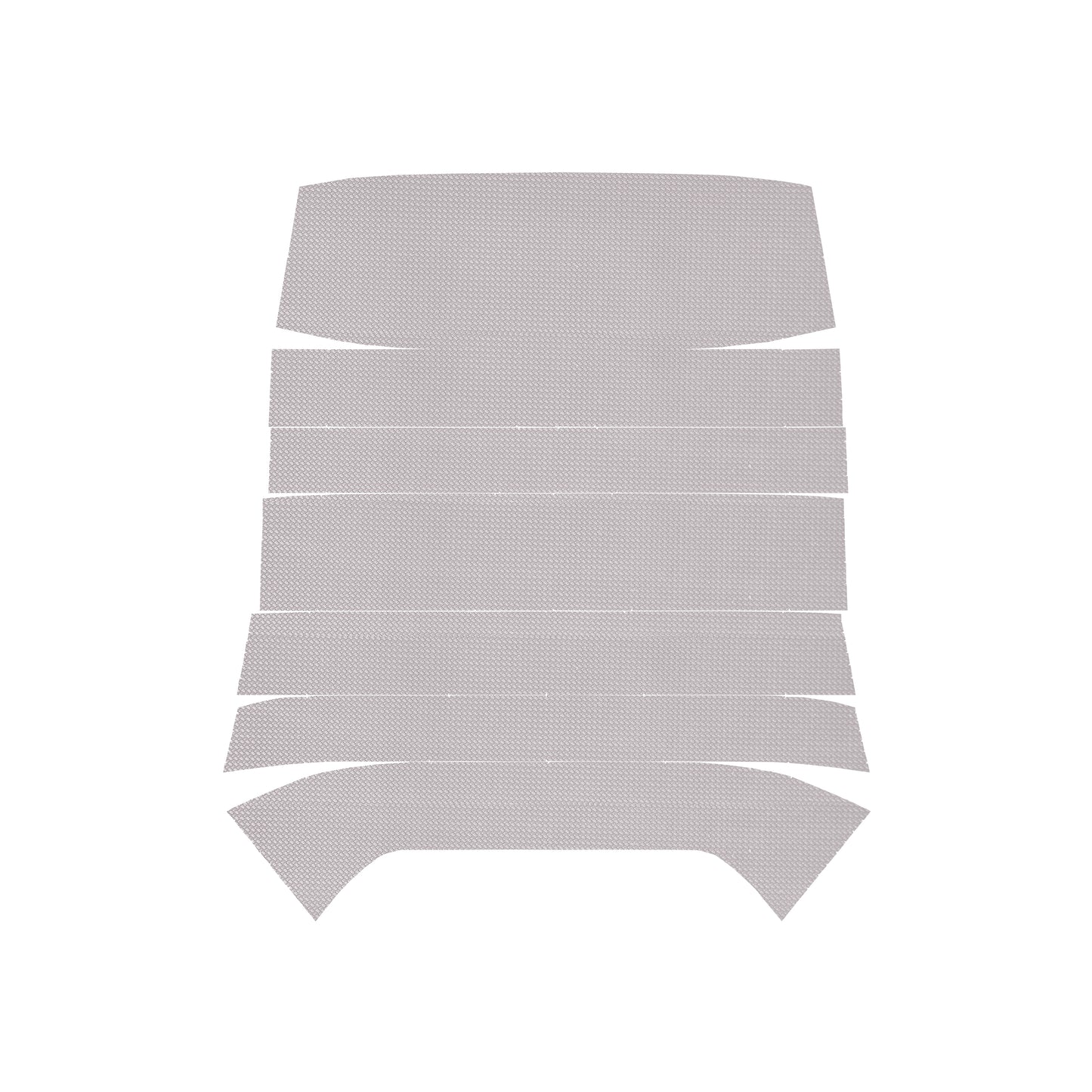 68 TEMPEST HARDTOP '6-BOW' HEADLINER (BASKETWEAVE) - WHITE