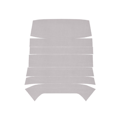 68 TEMPEST HARDTOP '6-BOW' HEADLINER (BASKETWEAVE) - WHITE
